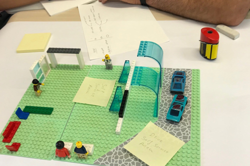 A Lego desktop walkthrough developed in the Digital Creativity Summer School