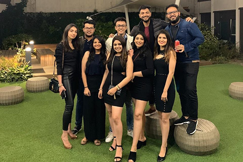 Anushi Chadha with friends
