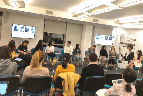 Attendees at a Cass Chinese Careers Society Alumni Panel event