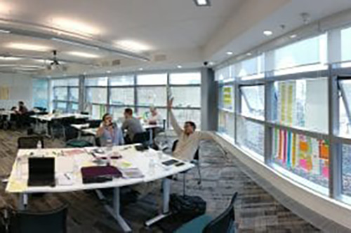 Students on the Creative Problem Solving module