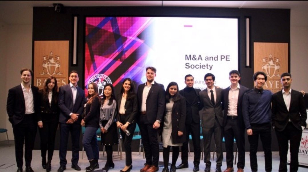 Team photo of M&A and PE society 