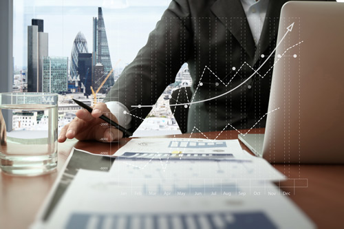Business documents on a table