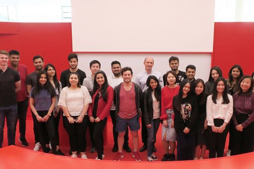 MSc management students on a trip to Mannheim Germany