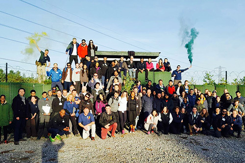 Mashael Anizi with their Full-time MBA cohort at Royal Military Academy Sandhurst