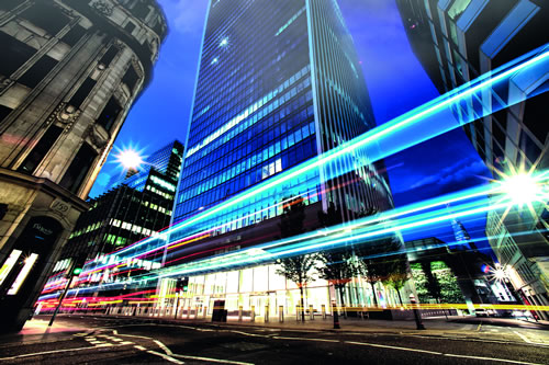London street at night