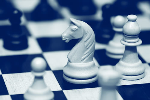 Knight on a chessboard