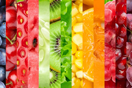 Graphic displaying lots of fruit