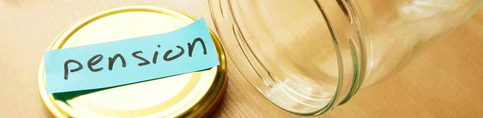 Empty pension jar
