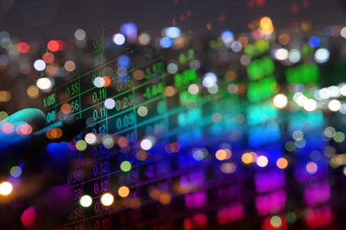 Investments and stocks graphic