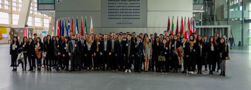 MSc Finance students on a trip to the European Central Bank