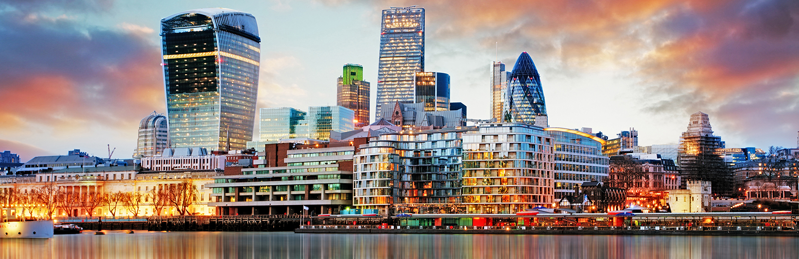 View of the City of London