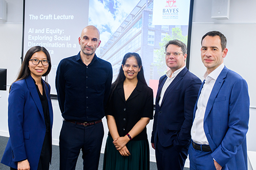 Craft Lecture panellists with Professor Andre Spicer