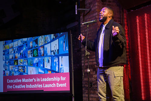 Duane-Lamonte O&rsquo;Garro performs on stage
