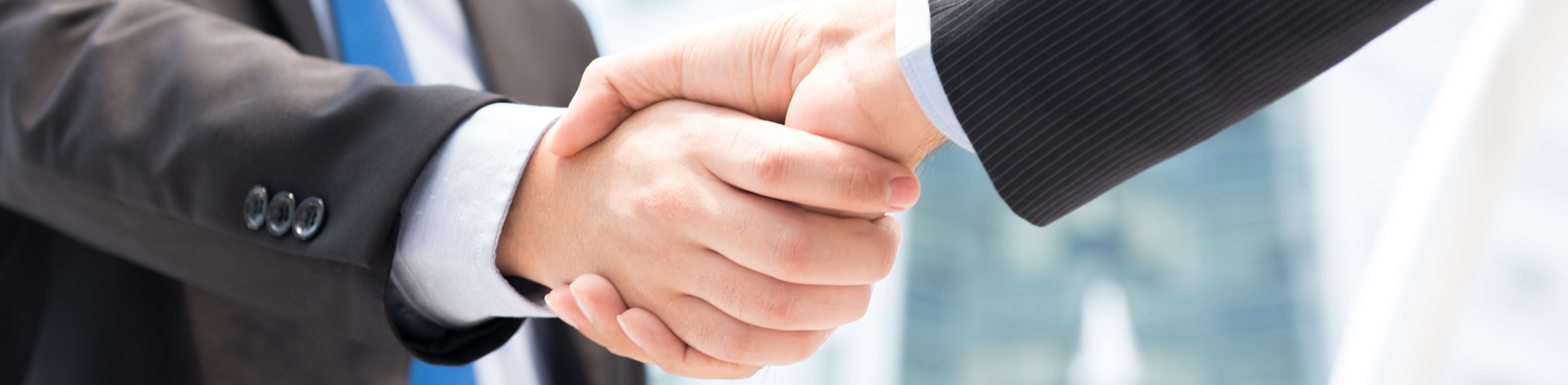 Businessmen shaking hands