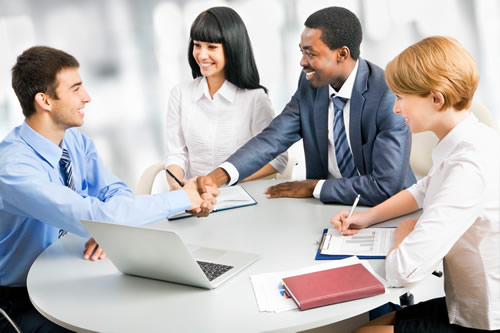 A meeting between confident young people