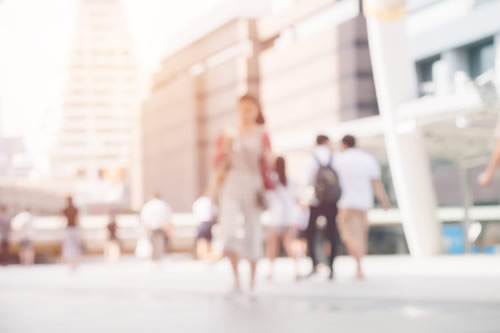 Blurred corporate environment