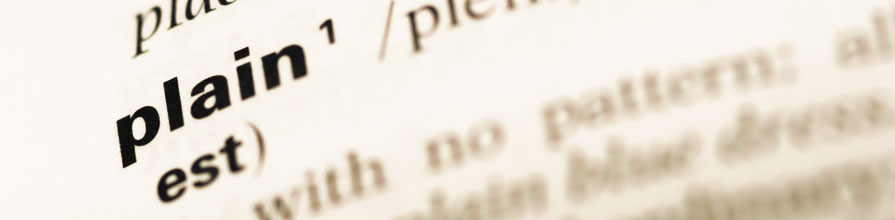 Definition of 'plain' on the page of a dictionary 