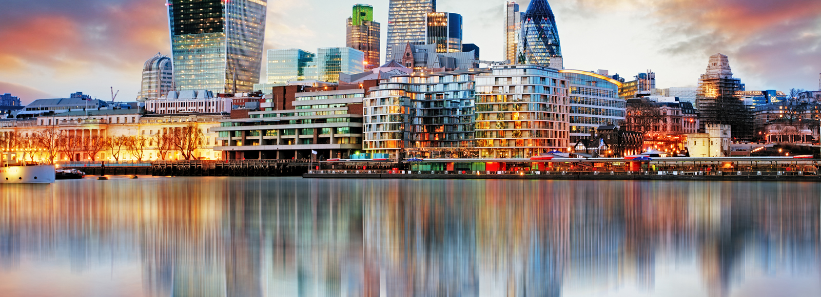 The City of London by the Thames