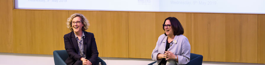 Susan Kilsby and Marianne Lewis at a Cass event