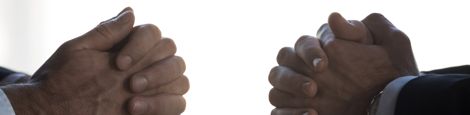 Clasped hands