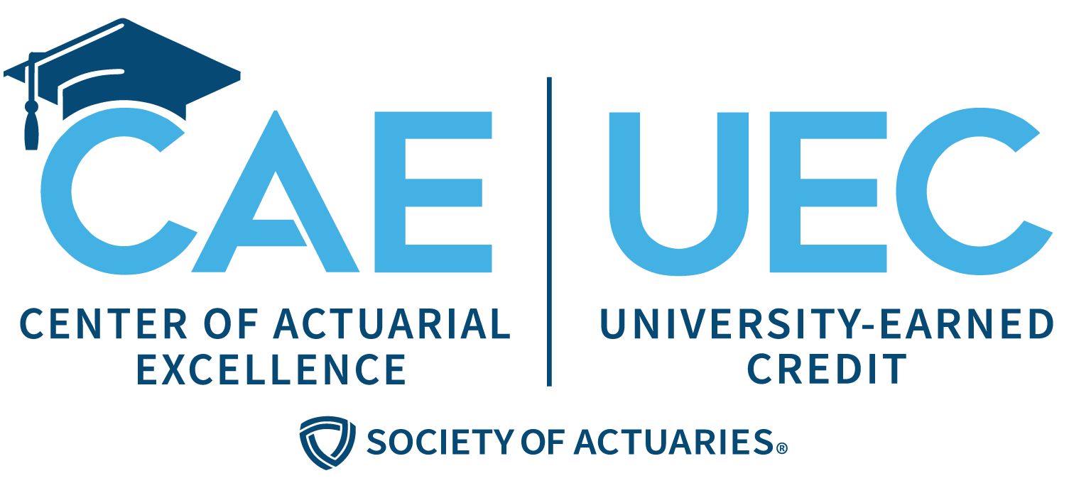 CAE Centre of Academic Excellence, University Earned Credit, Society of Actuaries
