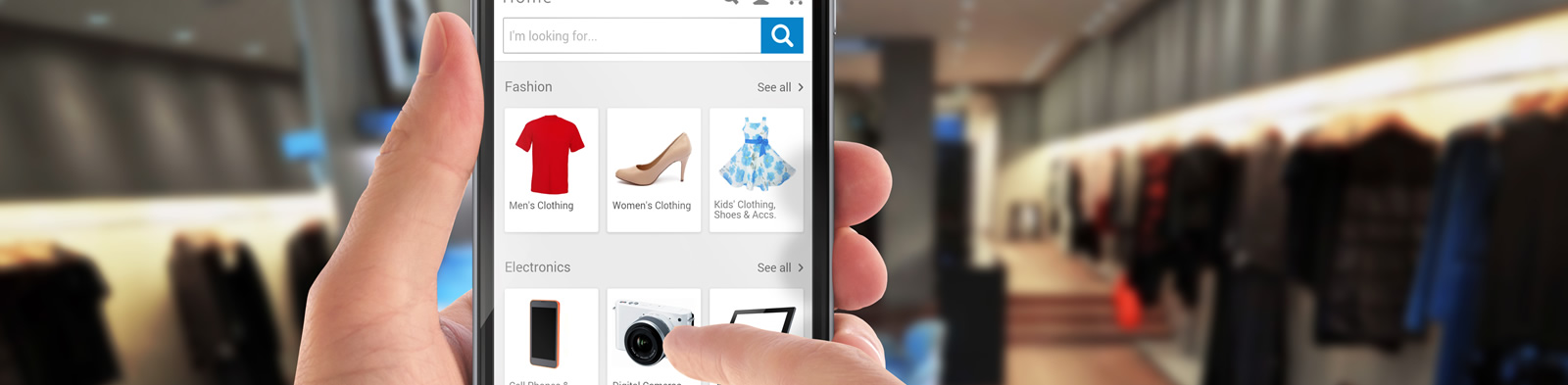 Shopping by mobile phone