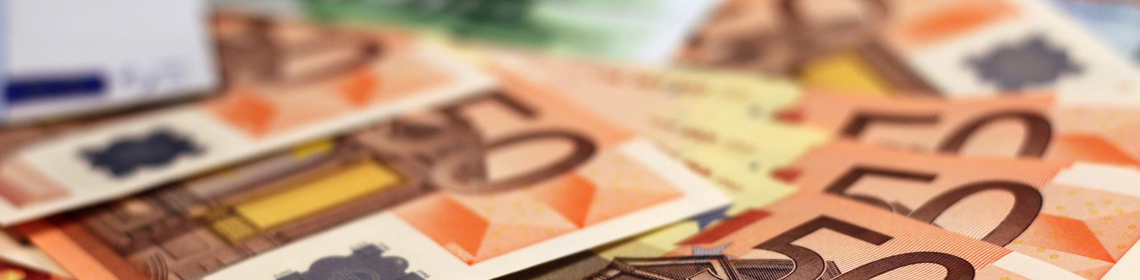 A pile of Euro notes