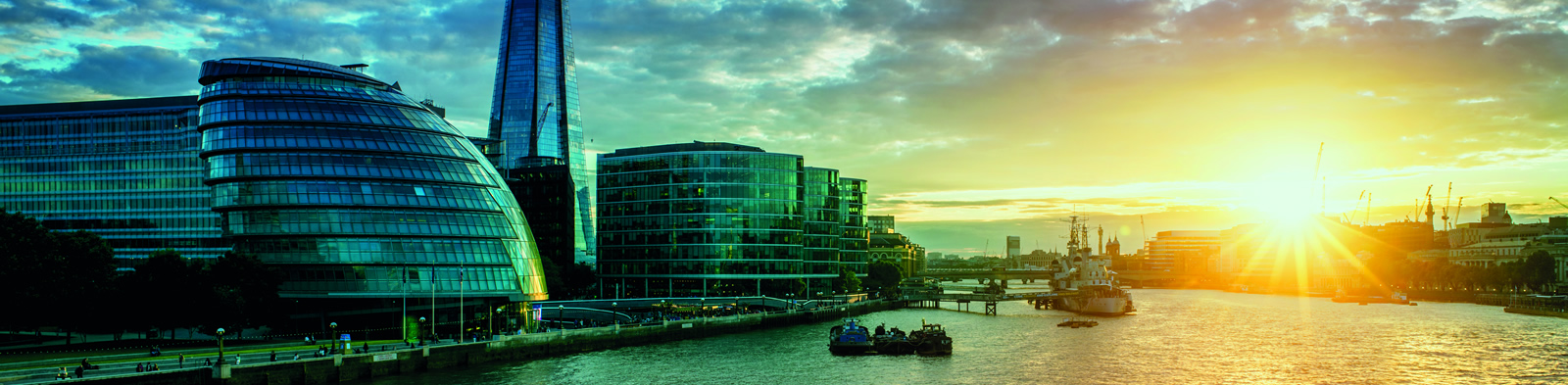 Sunrise over London