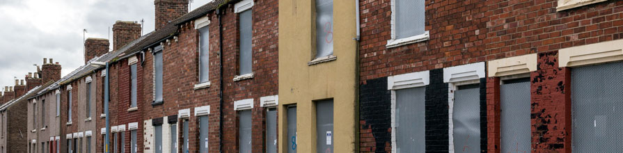Deprived houses in Middlesborough
