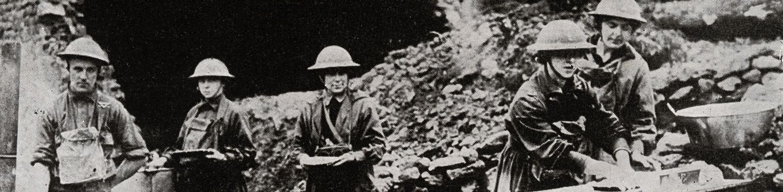 Charity volunteers at the front during First World War