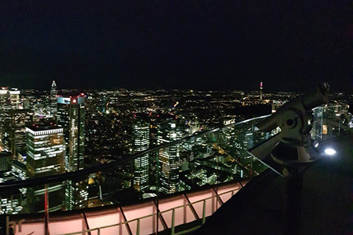 View of Frankfurt at night