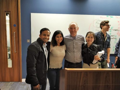 Nikesh Das and cohort meet Professor Robert M. Grant
