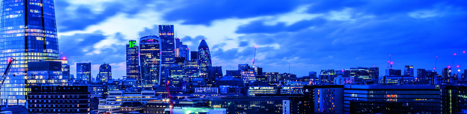 London skyline with the Shard in foreground