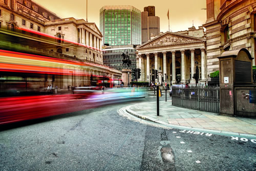 Finance area in City of London