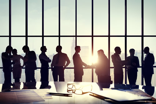 A group of business partners