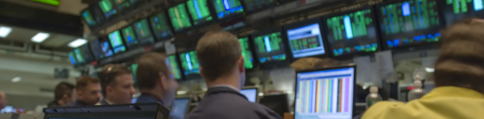 A group of traders in New York
