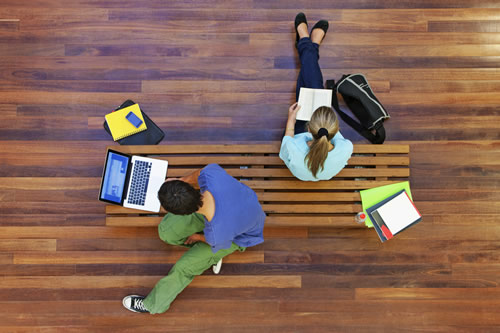 Researchers working on a project