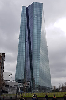 ECB european central bank building in frankfurt