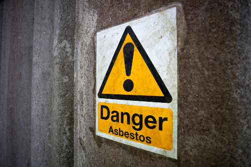 Danger Abestos sign