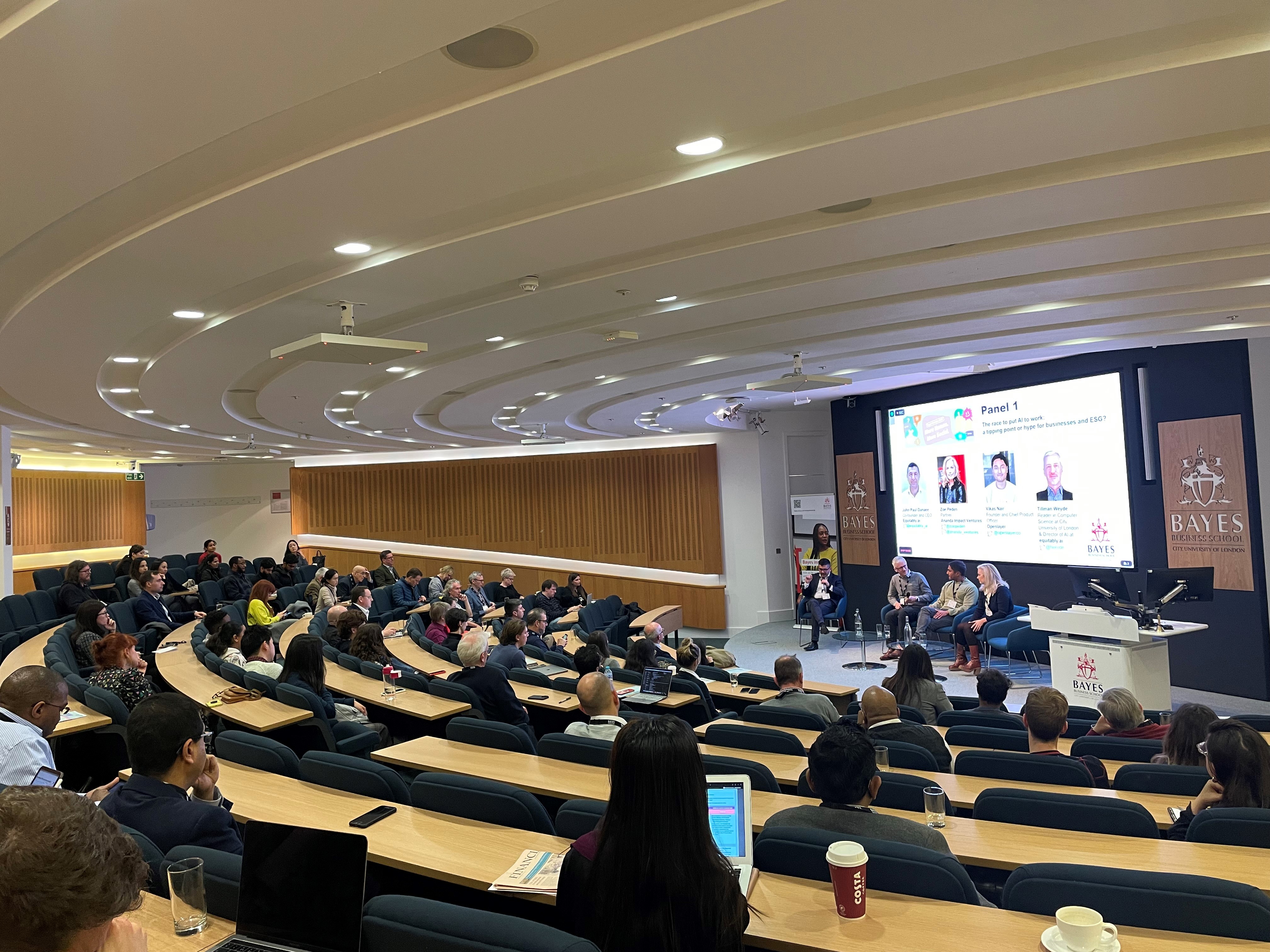 The opening panel on artificial intelligence in ESG