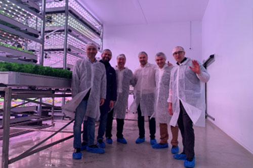 Norayr in a agro-tech lab in Iceland during International Consultancy Week