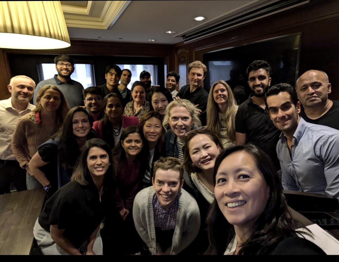 A class of postgrad students 