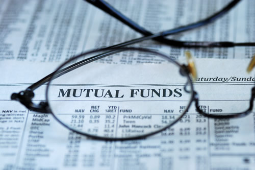 Mutual funds figures in newspaper
