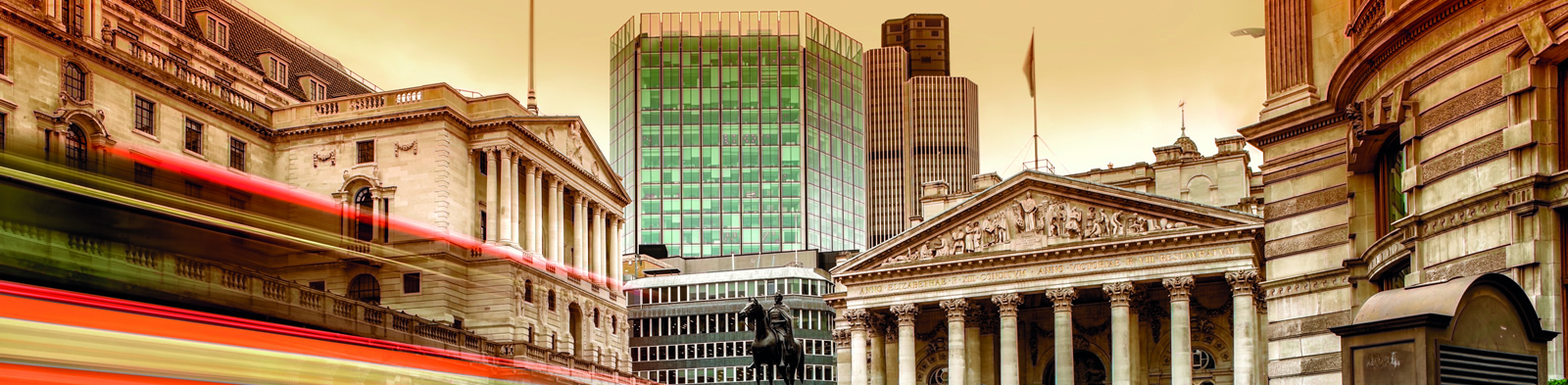 Finance area in City of London