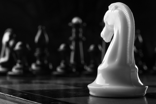 Knight on a chessboard