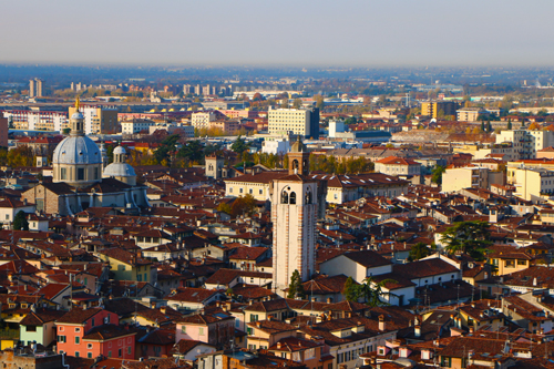 Sky shot of Modena, near Mirandola