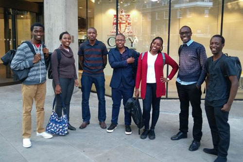 Joan Wanja Mungai outside City, University of London Northampton Square.jpg