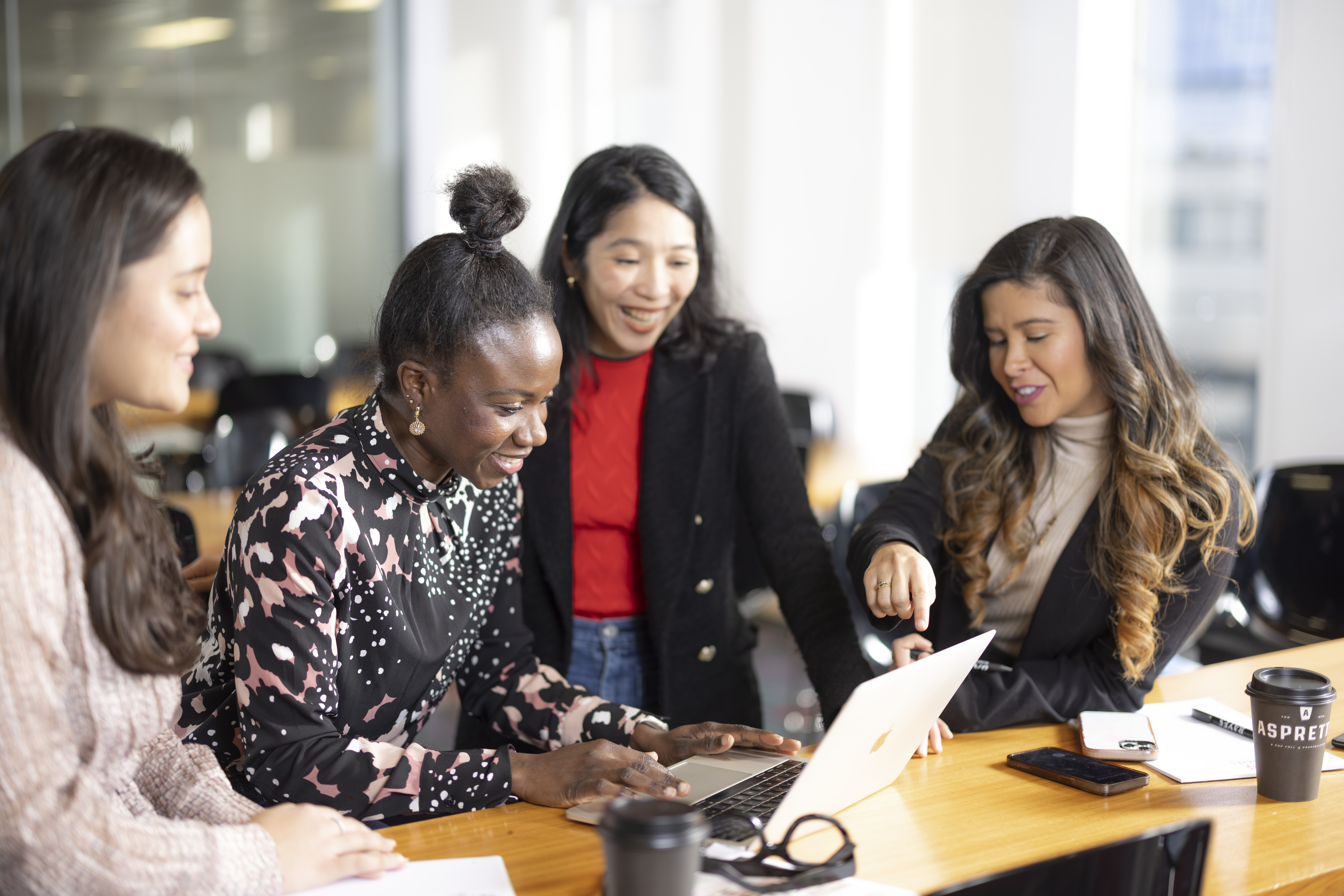 Leadership for a Complex World - image of group of professionally dressed women having a meeting