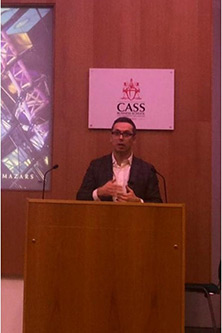 Dimitrios Velmachos at the Cass Air Q Actuarial Forum