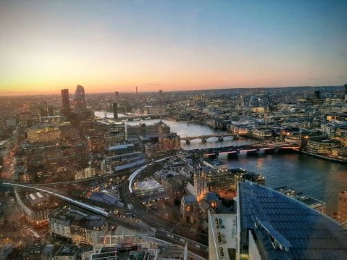 View of London from the Shard 